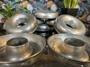 10 Vintage Mini French SAVARIN Ring Mould Baking Cake Tin Dish Pan Bake Bakeware - Picture 1 of 7
