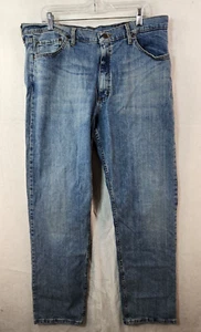 Wrangler Mens 38 x 33 Denim Blue Jeans - Picture 1 of 13