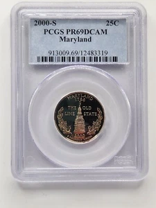 2000-S Proof Maryland Statehood Quarter (25C) PCGS PR69 Deep CAMeo!!!! - Picture 1 of 2