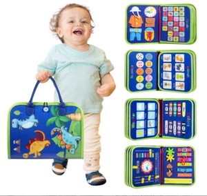 Toddler Busy Board – Montessori Sensory Toy for Ages 1-3, Travel & Learning Gift - Picture 1 of 6