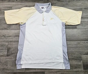 Vintage 90s Nike Polo Colorblock Shirt Tennis Golf Mens Large - Picture 1 of 17
