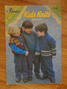 PANDA KNITTING PATTERN BOOK # 613 - KIDS KNITS VOLUME 3 - Picture 1 of 8