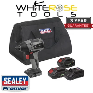 Sealey Impact Driver Kit Cordless Brushless 1/4" Hex 20V 200Nm 2 x Batteries - Picture 1 of 9
