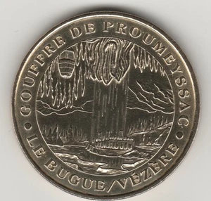 A 2001 TOKEN MEDAILLE MONNAIE DE PARIS -- 24 260 N°3 GOUFFRE DE PROUMEYSSAC - Foto 1 di 2