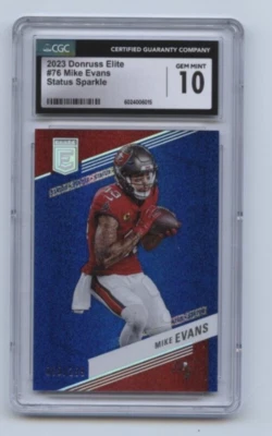 2023 Panini Donruss Elite - Mike Evans #76 Status Sparkle 59 OF 299 - Image 1 of 4
