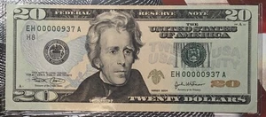 Billete único de 20 dólares de St. Louis 2004 nuevo color de dinero genial número de serie #937 A - Imagen 1 de 6