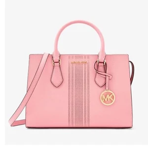 Cartera mediana Michael Kors Sheila rosa clavel nueva con etiquetas - Imagen 1 de 6