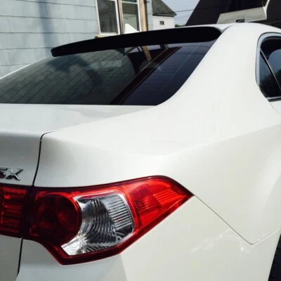 Alerón de techo de ventana trasera negro plano 229R para sedán Acura TSX CU2 2009~2014 Foto 1 de 4