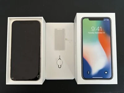 Apple iPhone X, gebraucht (64 GB, silber) - Bild 1 von 4