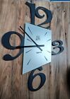 Arti e Mestieri Wall Clock Made in Italy Pop Art Abstract Big Numbers Tested 