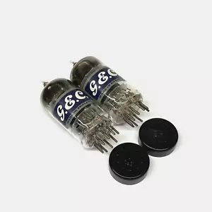 M. Pair B329 ECC82 Short BLK. Plate Square Getter Used GEC UK Valve Tubes (AAV6) - Picture 1 of 2