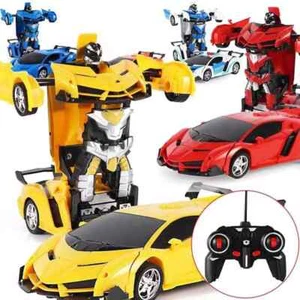 2 in 1 Auto Roboter Transforming Funk Fernbedienung RC 360° Rotation Weihnachten UK - Bild 1 von 54