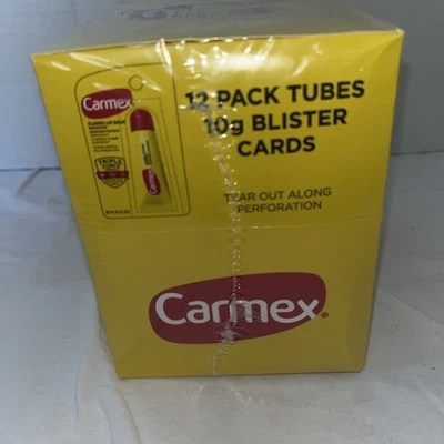 Estuche de 12 piezas de bálsamo labial clásico Carmex paquete de blísteres de 10 g Foto 1 de 4