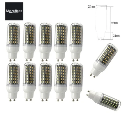 10 Stück GU10 9W LED Mais Leuchtmittel Birnen, Warmweiß, GU10 LED 9W Mais Lic... - Bild 1 von 4