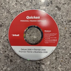 DISC ONLY - Intuit Quicken Deluxe / Premier / Home / Business 2006 For Windows - Picture 1 of 2
