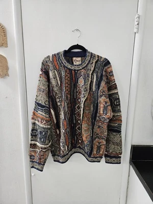 Vintage COOGI Classic Australia Authentic Men's Sweater Linen & Cotton Size L - Image 1 of 4