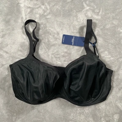 Sujetador alisado Fantasie para mujer US 36GG negro con aros soporte ajustable nuevo Foto 1 de 4