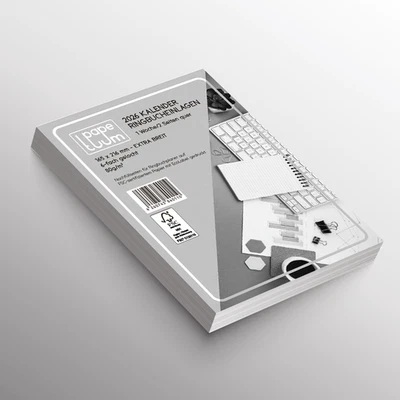 PAPETUUM 2026 extra breit Kalender A5 Ringbuch 1 Woche/2Seiten quer für Filofax