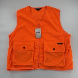 Gander Mountain Ultimate Fleece Vest Mens Size Large Guide Series Blaze Orange - Picture 1 of 7