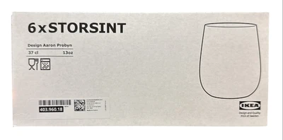 Nueva copa transparente de vino tinto IKEA STORSINT 67 cl (23 oz) paquete de 6 203.962.98 Foto 1 de 2