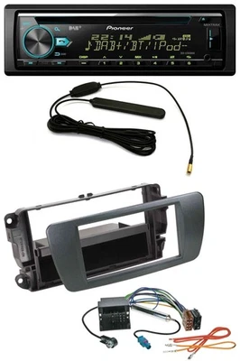 Pioneer CD MP3 AUX DAB USB Autoradio für Seat Ibiza ab 08 azabacheschwarz - Bild 1 von 4