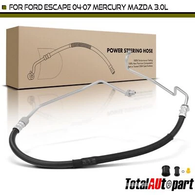 Power Steering Pressure Line Hose Assy for Ford Escape Mercury Mariner To Gear - Image 1 of 4