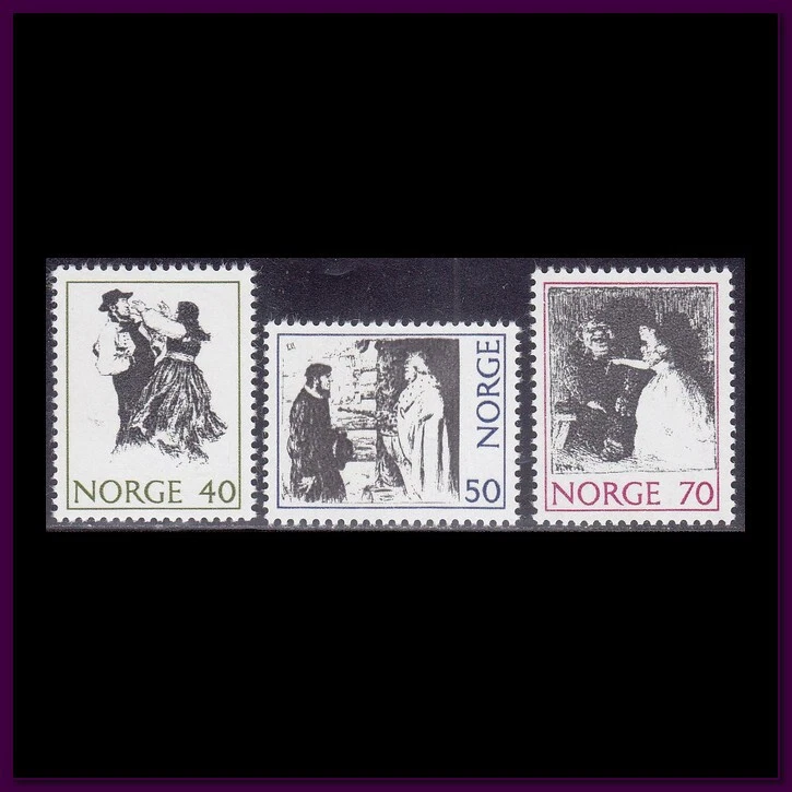 Norway - 1971  (586-588) Mint never Hinged - Image 1 of 1