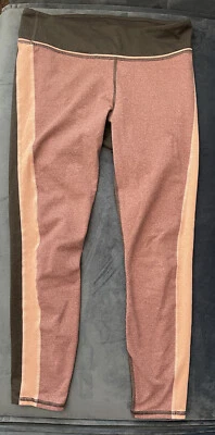FABLETICS Leggings Tri Color Bloque Para Mujer Calce Gris Rosa 29' Cintura -M Foto 1 de 4