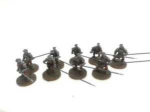 Games Workshop Lotr Uruk-hai Warriors Pike x9 Nicely Painted See Description - Picture 1 of 12