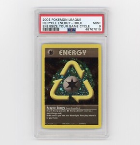 PSA 9 MINT RECYCLE ENERGY HOLO ENERGIZE YOUR GAME PROMO - WOTC 2002 POKÉMON CARD
