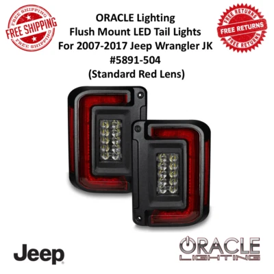 Oracle Lighting Flush-Mount LED Taillight For 2007-17 Jeep Wrangler JK #5891-504 - Image 1 of 4