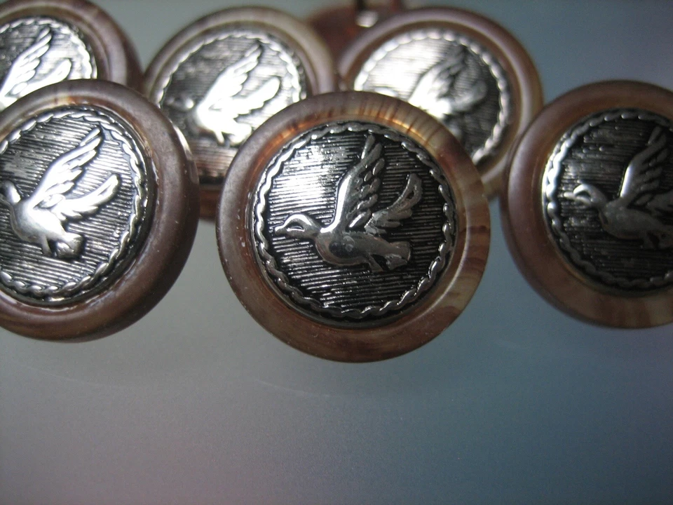 7x Trachtenknöpfe - Ente - Jägerknöpfe, 2 Größen zur Wahl - Bild 1 von 1