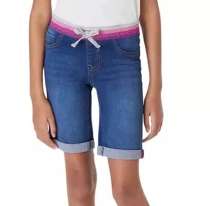 VIGOSS Youth Stretch Bermuda Denim Pull On Short - 1382530 Size 7/8 - Picture 1 of 6