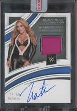 2022 Panini Immaculate Collection WWE Natalya 74/99 Auto Autograph Match Worn
