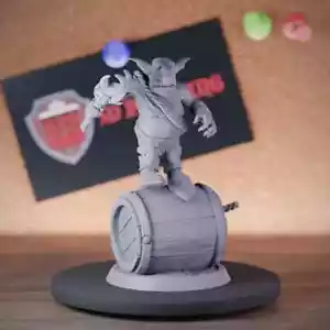 Goblin Barrel Bomber Miniatura Monster Dungeons and Dragons Mini DnD 5e TTRPG - Foto 1 di 8