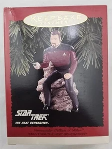 Hallmark Keepsake Ornament 1996 Star Trek The Next Generation William T Riker - Picture 1 of 6