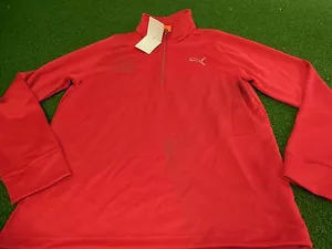 NUEVO PARA HOMBRE PUMA GOLF GRÁFICO 1/4 CREMALLERA POPOVER (CARMESÍ) TALLA MEDIANA NUEVO - Imagen 1 de 3