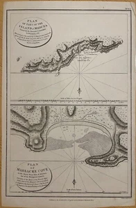 1798 La Perouse Plan of Part of the Island of Maouna Plan of Massacre Cove - Picture 1 of 3