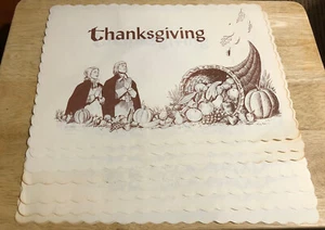 Vintage  7 Thanksgiving Paper Placemats -  Royal, Coatsville PA - Picture 1 of 4