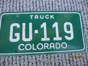 Colorado LKW Kennzeichen # GU-119 ohne Aufkleber für - Bild 1 von 7