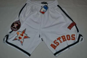 PRO STANDARD HOUSTON ASTROS LOGO WHITE MENS SHORTS ALL SIZES NEW - Picture 1 of 3