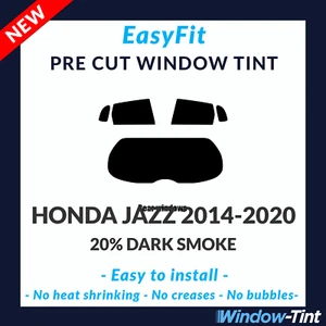 EasyFit Static Pre Cut Window Tint For Honda Jazz 2014-2020 - 20% Dark Rear - Picture 1 of 3