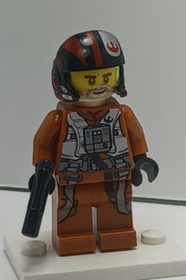 LEGO Star Wars Poe Dameron Minifigure Pilot Jumpsuit and Helmet sw0658