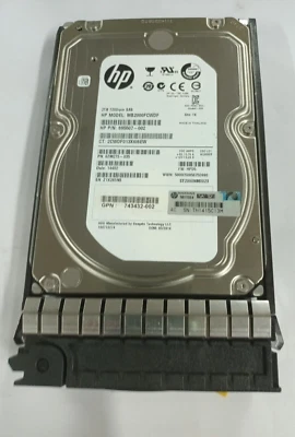 HP 2TB SAS MDL 6G DP 7.2K 3.5" Hard Disk Drive 743403 HDD 695507-002 with  Caddy - Image 1 of 3