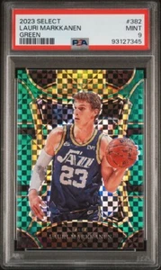 2023-24 Panini Select Lauri Markkanen Green Prizm /5 PSA 9 Mint #382 POP 1 Jazz - Imagen 1 de 2