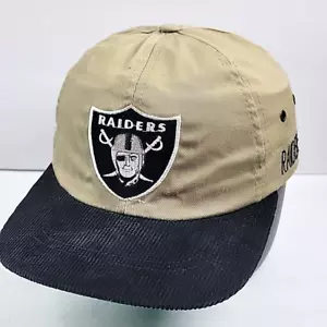 Vintage Oakland Raiders Corduroy Hat Rare Bill Only Los Angeles Las Vegas Cap - Picture 1 of 6