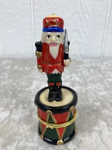 Soldat mit Schwert Nussknacker Schmuckschatulle Porzellan 5 Zoll - Bild 1 von 7