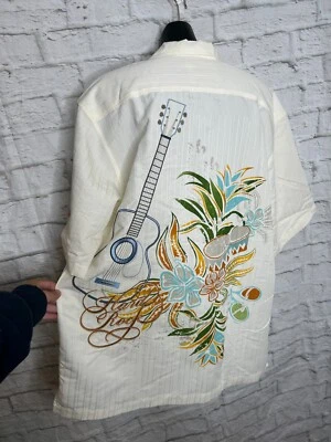 Hard Rock Cafe Orlando Mens Button Up Shirt Sz L Embroidered Guitar Rock Music - Image 1 of 4