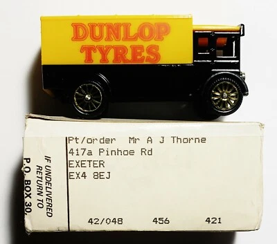 Vintage Dunlop Tyres AEC Van (Corgi, 1990) + Box *RARE HTF* Great Britain Import - Image 1 of 2