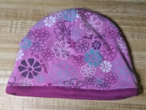 Vintage Good Kids Baby Girl 3-6M 100% Cotton Purple Floral Life is Good Crib Cap - Picture 1 of 1